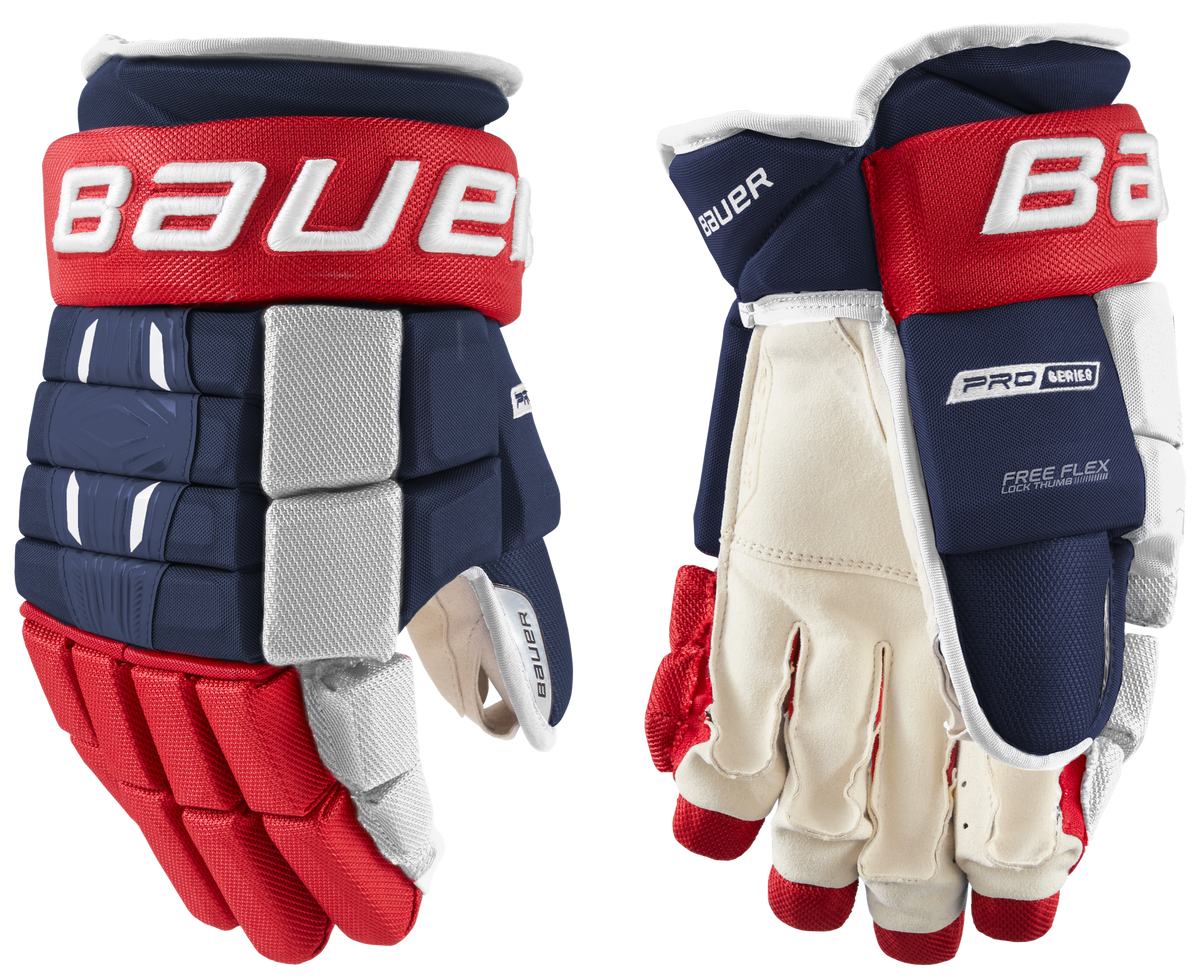  Bauer Pro Series Intermediate Hockey Gloves