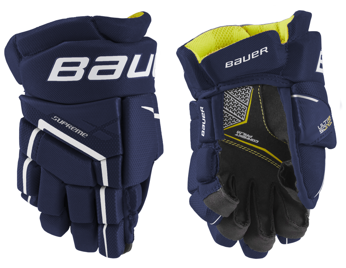  Bauer Supreme Ultrasonic Youth Hockey Gloves