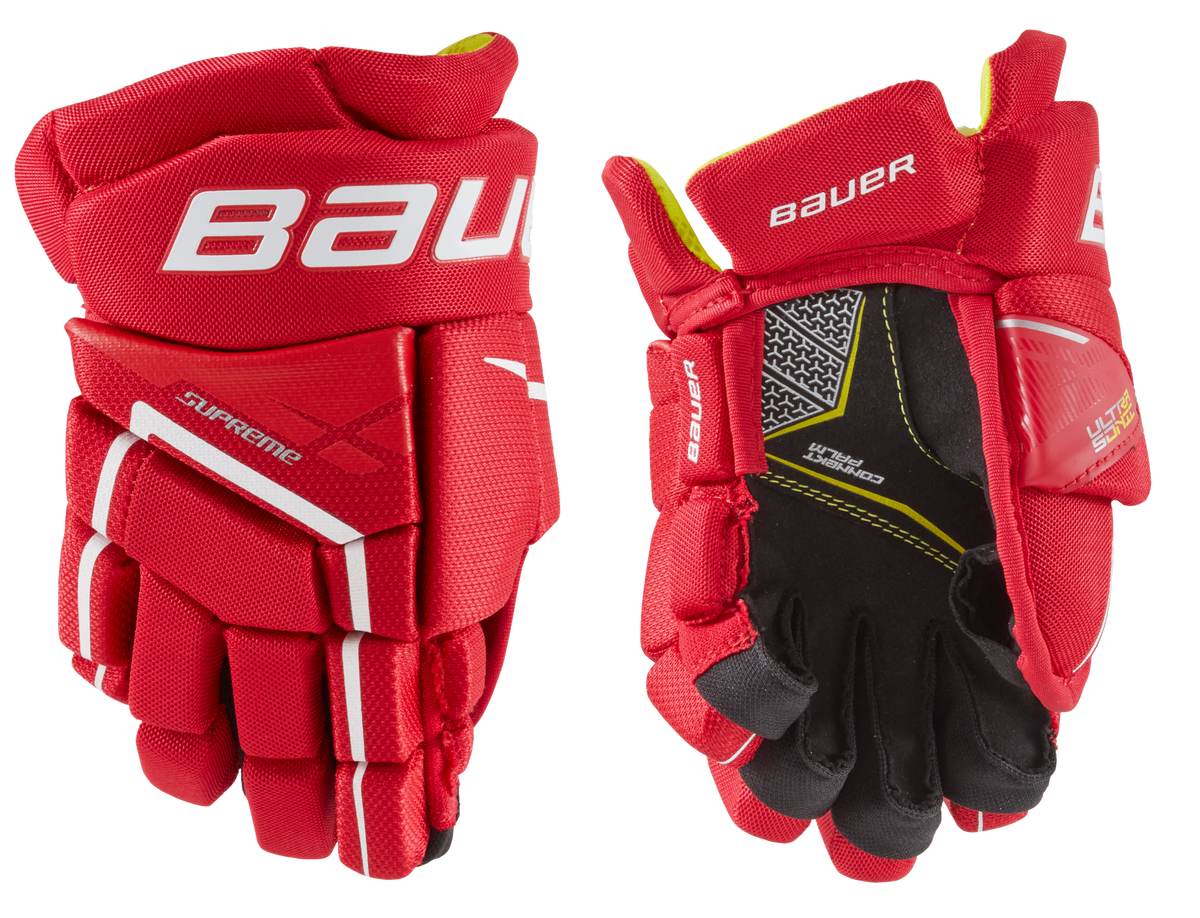  Bauer Supreme Ultrasonic Youth Hockey Gloves