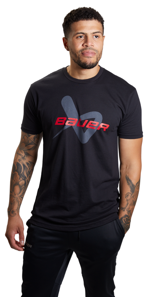  Bauer Lockup Tee Adult