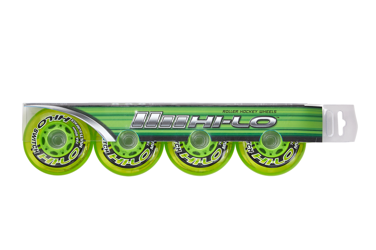  Bauer Roller S19 HI-LO Court/Street (Indoor/Outdoor) 4PK Wheels