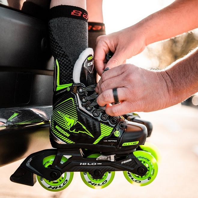 Bauer Mission Lil' Ripper Adjustable Junior Roller Skates